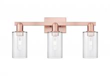 Innovations Lighting 716-3W-AC-G802 - Clymer - 3 Light - 23 inch - Antique Copper - Bath Vanity Light