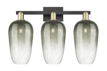Innovations Lighting 716-3W-BAB-G484-7SL - Brookhaven Flute - 3 Light - 26 inch - Black Antique Brass - Bath Vanity Light