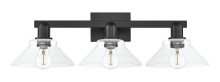 Innovations Lighting 716-3W-BK-G132 - Orwell - 3 Light - 27 inch - Matte Black - Bath Vanity Light