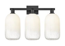 Innovations Lighting 716-3W-BK-G482-7OP - Brookhaven Cloche - 3 Light - 26 inch - Matte Black - Bath Vanity Light
