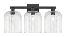Innovations Lighting 716-3W-BK-G559-8CL - Bridal Veil - 3 Light - 27 inch - Matte Black - Bath Vanity Light