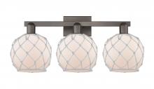 Innovations Lighting 716-3W-OB-G121-8RW - Farmhouse Rope - 3 Light - 27 inch - Oil Rubbed Bronze - Bath Vanity Light