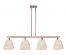 Innovations Lighting 716-4I-AC-NBD-9-NAT - Bristol Natural - 4 Light - 52 inch - Antique Copper - Stem hung - Island Light