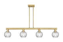 Innovations Lighting 716-4I-BB-G1215-6 - Athens Water Glass - 4 Light - 49 inch - Brushed Brass - Stem hung - Island Light