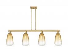 Innovations Lighting 716-4I-BB-G480-6AM - Brookhaven Almond - 4 Light - 48 inch - Brushed Brass - Stem hung - Island Light