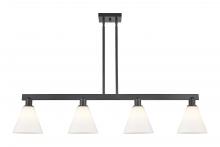 Innovations Lighting 716-4I-BK-GBC-81 - Berkshire Glass - 4 Light - 51 inch - Matte Black - Stem hung - Island Light
