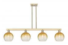Innovations Lighting 716-4I-CB-G483-8AM - Brookhaven Globe - 4 Light - 48 inch - Champagne Bronze - Stem hung - Island Light