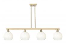 Innovations Lighting 716-4I-CB-G483-8OP - Brookhaven Globe - 4 Light - 48 inch - Champagne Bronze - Stem hung - Island Light