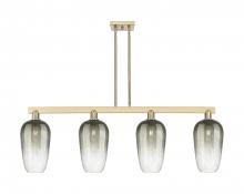 Innovations Lighting 716-4I-CB-G484-7SL - Brookhaven Flute - 4 Light - 48 inch - Champagne Bronze - Stem hung - Island Light