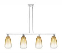 Innovations Lighting 716-4I-PC-G480-6AM - Brookhaven Almond - 4 Light - 48 inch - Polished Chrome - Stem hung - Island Light