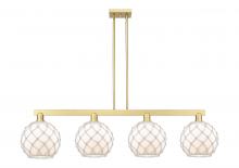 Innovations Lighting 716-4I-SG-G121-10RW - Farmhouse Rope - 4 Light - 53 inch - Satin Gold - Stem hung - Island Light