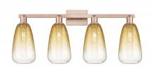 Innovations Lighting 716-4W-AC-G480-6AM - Brookhaven Almond - 4 Light - 36 inch - Antique Copper - Bath Vanity Light