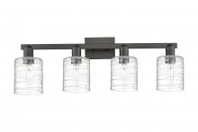 Innovations Lighting 716-4W-BK-G1113 - Cobbleskill - 4 Light - 32 inch - Matte Black - Bath Vanity Light
