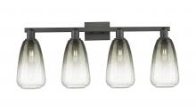 Innovations Lighting 716-4W-BK-G480-6SL - Brookhaven Almond - 4 Light - 36 inch - Matte Black - Bath Vanity Light
