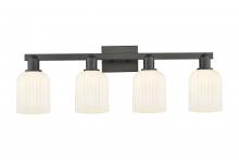 Innovations Lighting 716-4W-BK-G559-5GWH - Bridal Veil - 4 Light - 36 inch - Matte Black - Bath Vanity Light