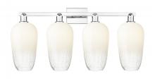 Innovations Lighting 716-4W-PC-G484-7OP - Brookhaven Flute - 4 Light - 36 inch - Polished Chrome - Bath Vanity Light