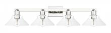 Innovations Lighting 716-4W-PN-G132 - Orwell - 4 Light - 35 inch - Polished Nickel - Bath Vanity Light