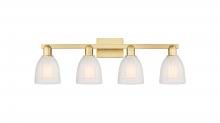 Innovations Lighting 716-4W-SG-G441 - Brookfield - 4 Light - 33 inch - Satin Gold - Bath Vanity Light