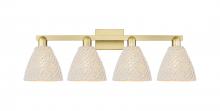 Innovations Lighting 716-4W-SG-NBD-75-NAT - Bristol Natural - 4 Light - 36 inch - Satin Gold - Bath Vanity Light
