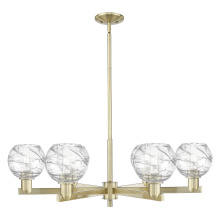 Innovations Lighting 716-6CR-AB-G1213-6CL - Athens Deco Swirl - 6 Light - 24 inch - Antique Brass - Chandelier