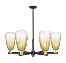 Innovations Lighting 716-6CR-BAB-G480-6AM - Brookhaven Almond - 6 Light - 24 inch - Black Antique Brass - Chandelier