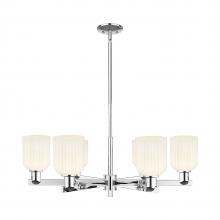 Innovations Lighting 716-6CR-PC-G559-5GWH - Bridal Veil - 6 Light - 24 inch - Polished Chrome - Chandelier