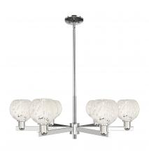 Innovations Lighting 716-6CR-PN-G1216-6WM - White Mouchette - 6 Light - 36 inch - Polished Nickel - Stem hung - Chandelier