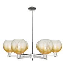 Innovations Lighting 716-6CR-PN-G483-8AM - Brookhaven Globe - 6 Light - 24 inch - Polished Nickel - Chandelier
