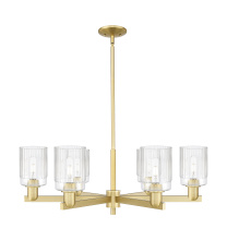 Innovations Lighting 716-6CR-SG-G342 - Hadley - 6 Light - 34 inch - Satin Gold - Stem hung - Chandelier