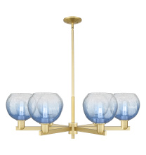 Innovations Lighting 716-6CR-SG-G483-8SB - Brookhaven Globe - 6 Light - 24 inch - Satin Gold - Chandelier