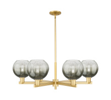 Innovations Lighting 716-6CR-SG-G483-8SL - Brookhaven Globe - 6 Light - 24 inch - Satin Gold - Chandelier