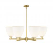 Innovations Lighting 716-6CR-SG-GBD-91 - Bristol - 6 Light - 39 inch - Satin Gold - Stem hung - Chandelier