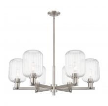 Innovations Lighting 716-6CR-SN-G460-7CL - Preston Cylinder - 6 Light - 24 inch - Satin Nickel - Chandelier