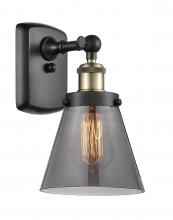 Innovations Lighting 916-1W-BAB-G63 - Cone - 1 Light - 6 inch - Black Antique Brass - Sconce