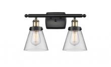 Innovations Lighting 916-2W-BAB-G62 - Cone - 2 Light - 16 inch - Black Antique Brass - Bath Vanity Light
