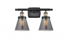 Innovations Lighting 916-2W-BAB-G63 - Cone - 2 Light - 16 inch - Black Antique Brass - Bath Vanity Light