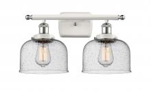 Innovations Lighting 916-2W-WPC-G74 - Bell - 2 Light - 18 inch - White Polished Chrome - Bath Vanity Light