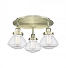 Innovations Lighting 916-3C-AB-G324 - Olean - 3 Light - 19 inch - Antique Brass - Semi-Flush Mount