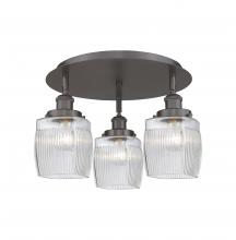 Innovations Lighting 916-3C-OB-G302 - Colton - 3 Light - 17 inch - Oil Rubbed Bronze - Semi-Flush Mount