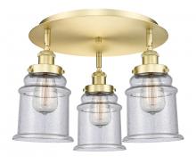 Innovations Lighting 916-3C-SG-G184 - Whitney - 3 Light - 18 inch - Satin Gold - Flush Mount