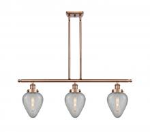 Innovations Lighting 916-3I-AC-G165 - Geneseo - 3 Light - 36 inch - Antique Copper - Stem Hung - Island Light
