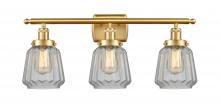 Innovations Lighting 916-3W-SG-G142 - Chatham - 3 Light - 26 inch - Satin Gold - Bath Vanity Light