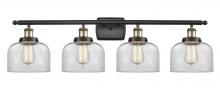 Innovations Lighting 916-4W-BAB-G72 - Bell - 4 Light - 38 inch - Black Antique Brass - Bath Vanity Light