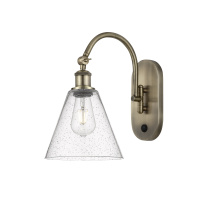 Innovations Lighting 918-1W-AB-GBC-84 - Berkshire Glass - 1 Light - 8 inch - Antique Brass - Sconce