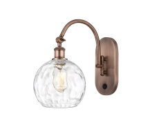 Innovations Lighting 918-1W-AC-G1215-8 - Athens Water Glass - 1 Light - 8 inch - Antique Copper - Sconce