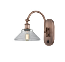 Innovations Lighting 918-1W-AC-G132 - Orwell - 1 Light - 8 inch - Antique Copper - Adjustable - Sconce