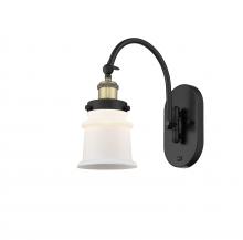 Innovations Lighting 918-1W-BAB-G181S - Canton - 1 Light - 7 inch - Black Antique Brass - Sconce