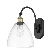 Innovations Lighting 918-1W-BAB-GBD-92 - Bristol - 1 Light - 9 inch - Black Antique Brass - Sconce