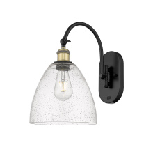 Innovations Lighting 918-1W-BAB-GBD-94 - Bristol - 1 Light - 9 inch - Black Antique Brass - Sconce