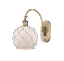 Innovations Lighting 918-1W-BB-G121-8RW - Farmhouse Rope - 1 Light - 8 inch - Brushed Brass - Adjustable - Sconce